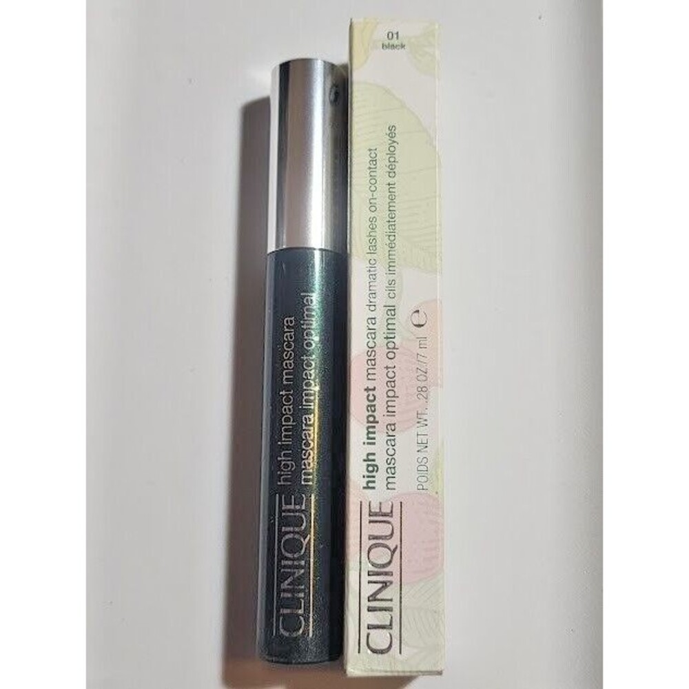 CLINIQUE High Impact Mascara Dramatic Lash 7ml Washable Shade Color 01 Black NIB